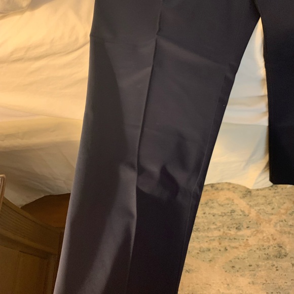 Nordstrom Men’s Navy Blue Pleated Pants 40x30 NWT Smart Care - Picture 6 of 7